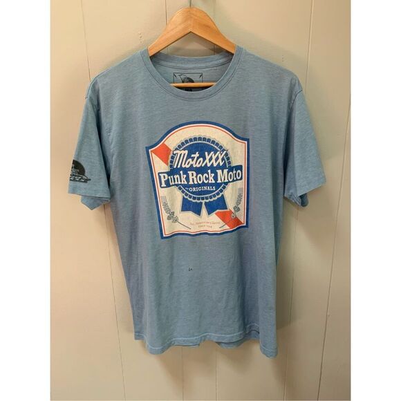 Men's MotoXXX Punk Rock Moto Tee Large - Picture 1 of 7